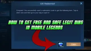HOW TO GET FREE AND LEGIT DIAMONDS IN MOBILE LEGENDS? 100% SAFE AND LEGIT!