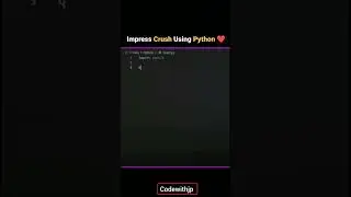 🔴 Impress Crush Using Python Programing 