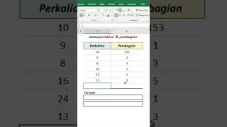 multiplication and division formulas in Microsoft Excel