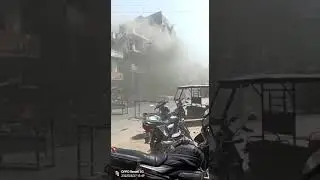 शास्त्री नगर मोड़ स्थित एक के स्टील के गोदाम में लगी आग