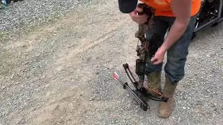 Tysen shows how to load a crossbow