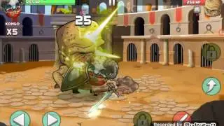Играю в Tiny Gladiators.  удача
