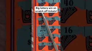 Nice big lottery win on Florida scratch off tickets #scratchers #fun #fyp ￼￼