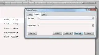 Find and Replace with Caret Codes in Word 2010