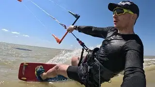 из Глафировки в Ейск одним галсом 🤙кайтсерфинг в Краснодарском крае