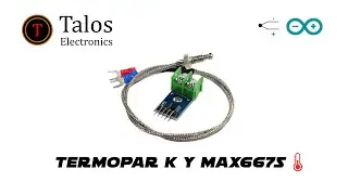 Medir temperatura con termopar y modulo MAX6675 con arduino
