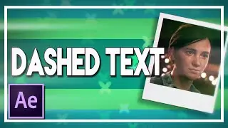 Dashed Text Effect || After Effects [Tutorial]