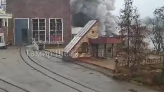 Момент прилетов по ДнепроГЭС в Запорожье.