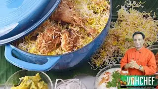 Chicken Biryani in Beautiful Iron Casserole - Best Method To Make Chicken Biryani