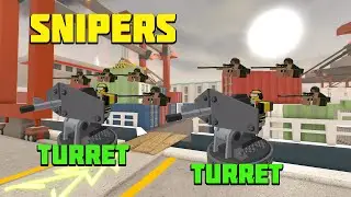 Snipers and Turrets +Support Fallen Mode - Roblox Tower Defense Simulator