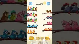 Bird Color Sort Puzzle Level 46 Solution