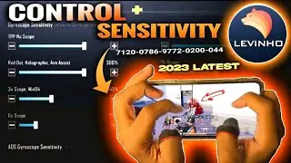 New Levinho Sensitivity (2.6 Update) & Levinho Control Code & sensitivity code pubg/bgmi 2023