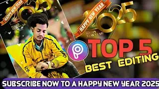 Happy New Year Photo Editing कैसे करें | PicsArt Photo Editing बनाने का सही तरीका 2025