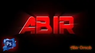 How to Create Light Burst Text Effect Logo in Photoshop CC (Beginner)