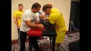 Denis Cyplenkov warming up before Nemiroff World Cup 2010