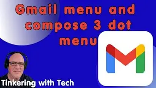 Gmail Text or icons menu and 3 dot menu