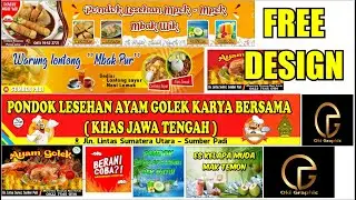 SPANDUK MAKANAN dan MINUMAN FREE CDR X4 X7