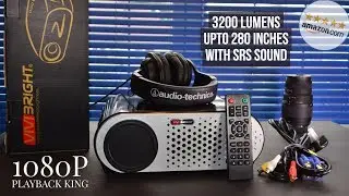Best Amazon 1080p LED Projector - GP90 Outdoor Projector Setup