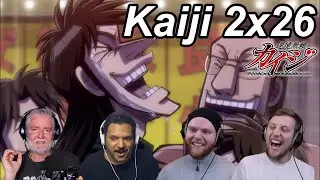 Kaiji Ultimate Survivor 2x26 Reactions | Great Anime Reactors!!! | 【カイジ】【海外の反応】