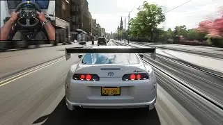1600HP Toyota Supra Mk4 - Forza Horizon 4 | Logitech G920 gameplay