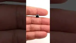 Msx3284 - Loose Moissanite Black Gemstone Square-Princess Cut AAA quality 7x7mm