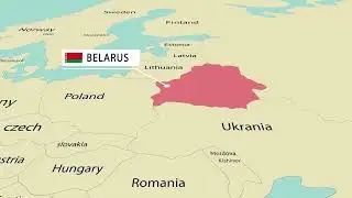 Animated map of belarus with borders