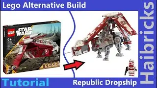 Tutorial: Lego Star Wars Coruscant Gunship (75354) - Republic Dropship | Lego Alternate Build