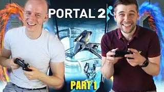 Portal 2 Multiplayer Playthrough (Part 1) | Roly Games & Craig Jay