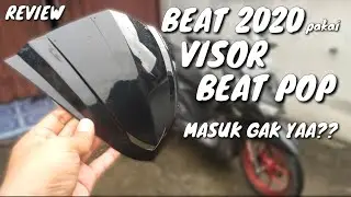 Review Visor Beat Pop dipasang di Beat 2020 || beat pop visor review was installed on beat 2020