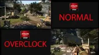 Far Cry 4 Benchmark Amd athlon normal vs overclocked