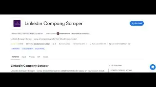 Linkedin Company Scraper - Scrap company information from linkedin