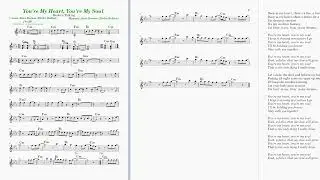 You're my heart, you're my soul - Modern Talking (ноты для синтезатора)