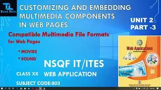 Compatible Movie and Sound format | Customizing & Embedding Multimedia Component in Web Pages |  XII