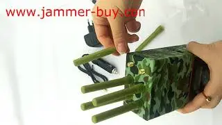 6 antenna military camouflage mobile phone GPS lojack wifi jammer