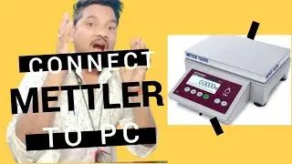 Mettler Toledo Balance connect to Laptop Or Pc !! Mettler toledo balance data transfer.