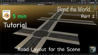 Blender Tutorial: Road Layout (Array Modifier) featuring City Road Builder addon