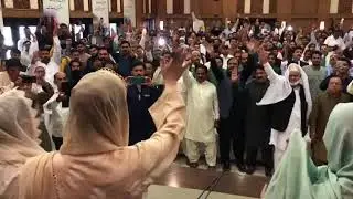 مسلم لیگ ن کے مرکزی دفتر ماڈل ٹاون لاہور میں مریم نواز کا پرتباک استقبال،وزیر اعظم نواز شریف کے نعرے