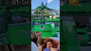 Tag a friend who would do this 👇🏽 #sixflags #sixflagsovergeorgia #scared #amusementpark #shorts