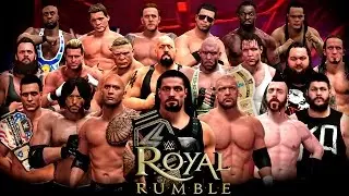 WWE Royal Rumble 2016 - 30 Man Royal Rumble Match - WWE 2K16 Royal Rumble