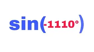 sin(-1110°)