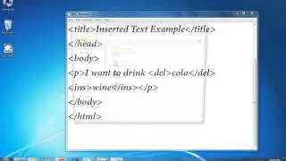 HTML INSERTED TEXT PART 22
