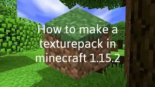 *New* Texture pack tutorial 1.15.2 - Minecraft