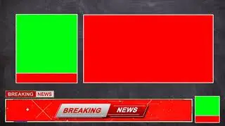 News Template Green Screen | News Green Screen | Breaking News Green Screen | No copyright