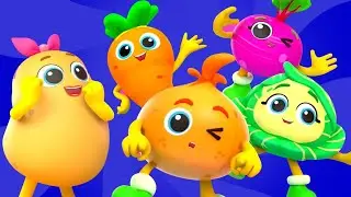 Five Little Vegetables, Learn To Count and Kids Educational Videos