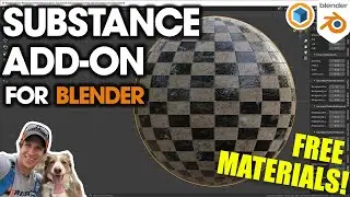 How to Use the New SUBSTANCE 3D Add-On for Blender! (Plus...FREE MATERIALS!)