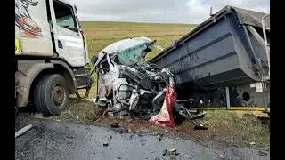 Two people seriously injured as trucker speeds in poor driving conditions