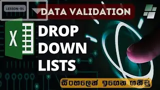 Excel tutorials sinhala | Data Validation | Enhancing Efficiency with Dropdown Lists!