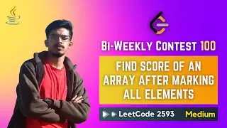 2593. Find Score of an Array After Marking All Elements - JAVA (Biweekly Contest 100)
