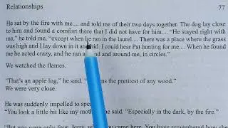 Prepositions: A passage from ' A Mother in Mannville'