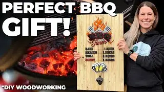 YOU Can BUILD Funny BBQ Sign Using A Laser // DIY Woodworking
